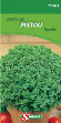 S71493 Basilicum Half Hoog Pistou Eénjarige basilicum met kleine bladeren. De struikachtige plant kan tot 20 cm hoog worden. Voor de teelt in volle grond maar zeker ook in potten. Voor de vroege teelt uitzaaien in potjes onder verwarmd glas en uitplanten vanaf april. Zijn kruidige, licht pikante smaak maken hen uitermate geschikt voor een sterk afsmakende pesto. Kan gedroogd goed bewaard worden. Basilicum half hoog Pistou